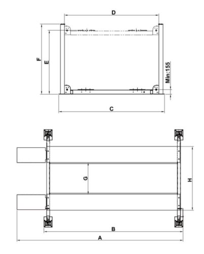 AMGO Hydraulics 409-HP 9000 Lbs 4-Post Lift